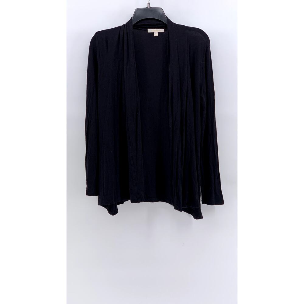 G COLLECTION Women's Black Solid Open-Front Cardigan SZ M